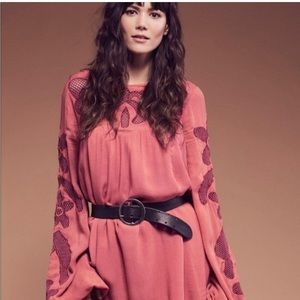 Free People Maybe Monday embroidered tunic xs